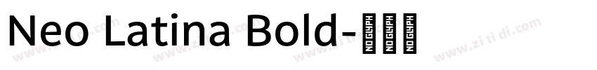 Neo Latina Bold字体转换